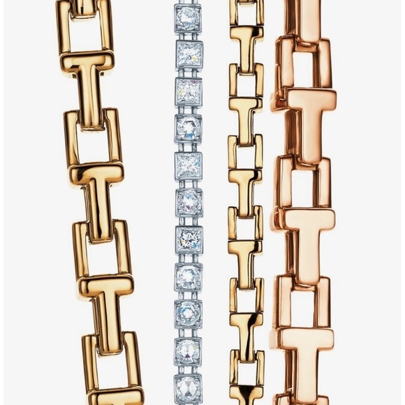 RARE Tiffany & Co. 18k Yellow Gold Wide T Link Bracelet 31g - Picture 7 of 8